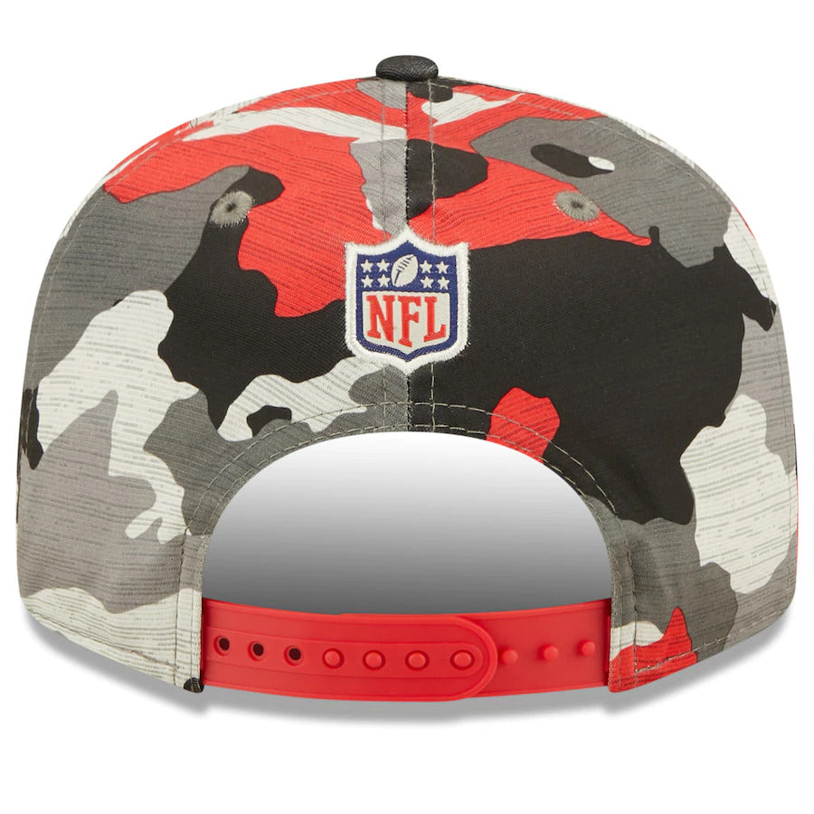 San Francisco 49ers New Era NFL 9FIFTY 950 Snapback Cap Hat Team Color Camo Crown/Visor Team Color Logo (2022 NFL Training Camp)