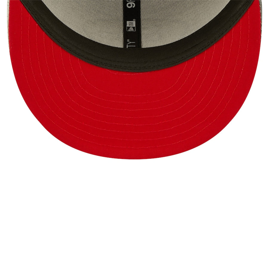 San Francisco 49ers New Era NFL 9FIFTY 950 Snapback Cap Hat Team Color Camo Crown/Visor Team Color Logo (2022 NFL Training Camp)