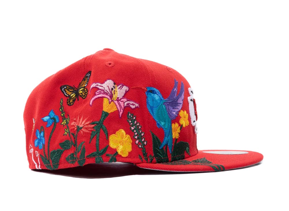 Kansas City Chiefs New Era NFL 59FIFTY 5950 Fitted Cap Hat Red Crown/Visor Team Color Logo (Blooming)