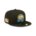 Los Angeles Chargers New Era NFL 59FIFTY 5950 Fitted Cap Hat Black Crown/Visor Camo Logo America Side Patch (2022 Salute To Service)