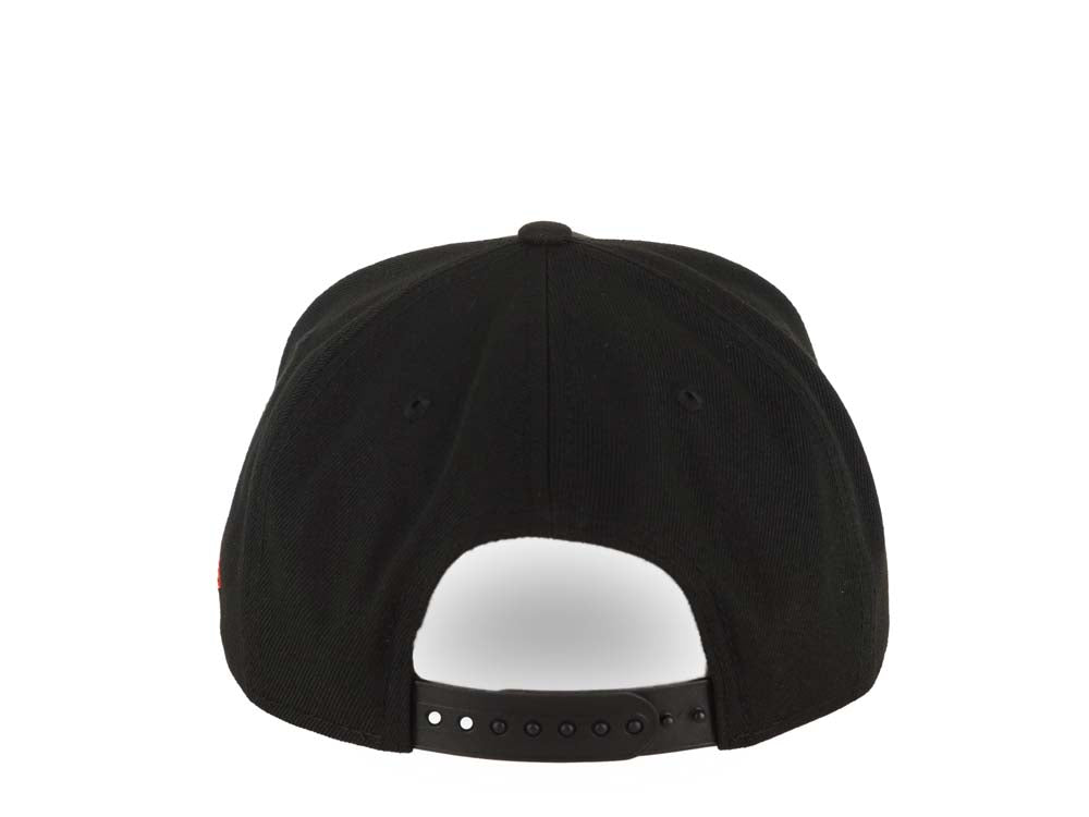 Las Vegas Raiders New Era 9FORTY 940 Adjustable A-Frame Cap Hat Black Crown/Visor Red/Black Logo