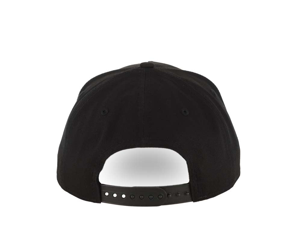 Raiders New Era 9FORTY 940 Adjustable A-Frame Cap Hat Black Crown/Visor Dark Gray Logo Gray UV