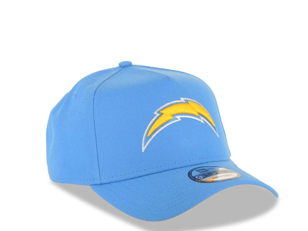 Los Angeles Chargers New Era NFL 9FORTY 940 Adjustable A-Frame Cap Hat Sky Blue Crown/Visor Team Color Logo