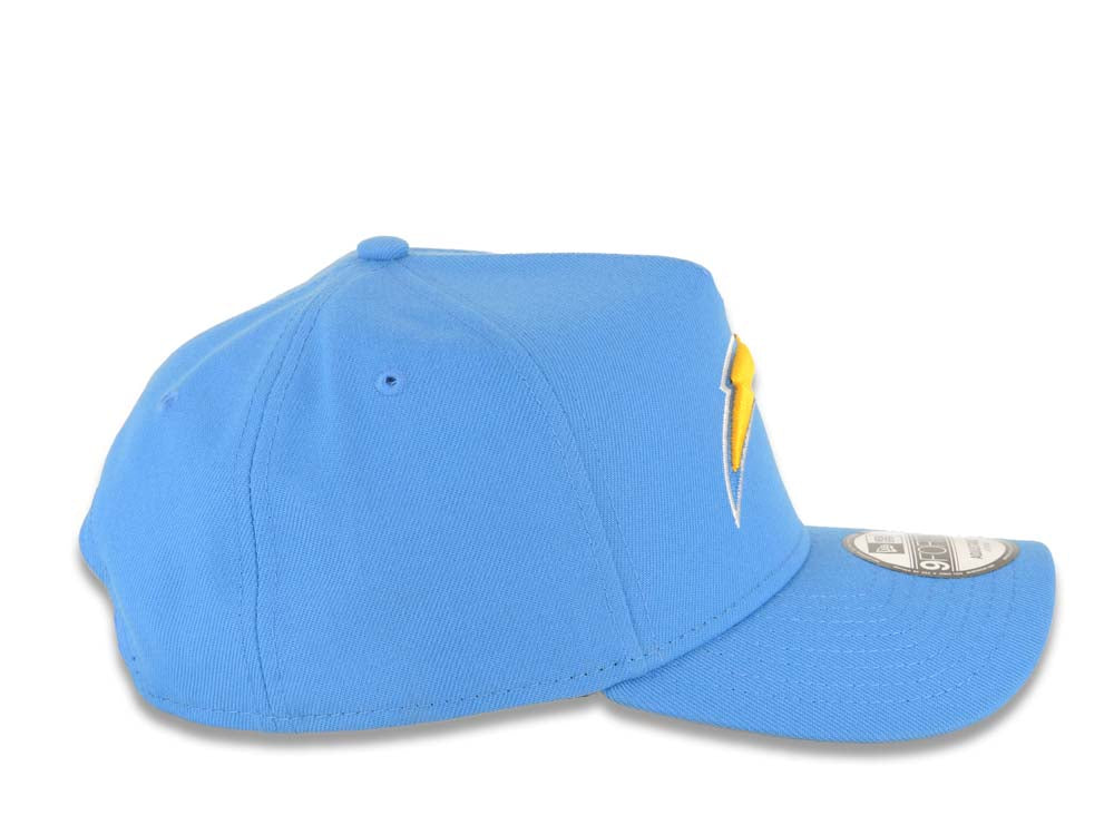 Los Angeles Chargers New Era NFL 9FORTY 940 Adjustable A-Frame Cap Hat Sky Blue Crown/Visor Team Color Logo