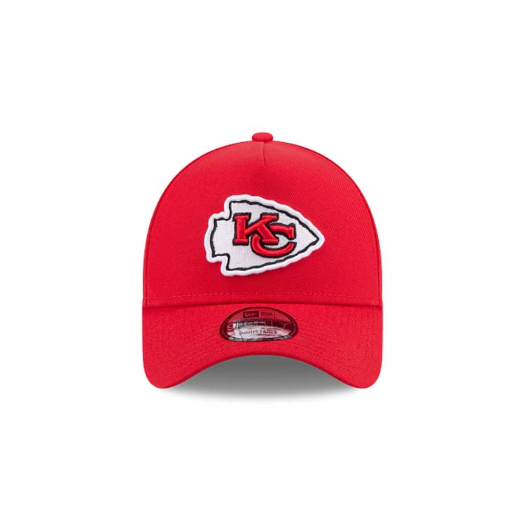 Kansas City Chiefs New Era NFL 9FORTY 940 Adjustable A-Frame Cap Hat Red Crown/Visor Team Color Logo