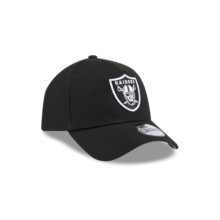 Las Vegas Raiders New Era NFL 9FORTY 940 Adjustable A-Frame Cap Hat Black Crown/Visor Team Color Logo