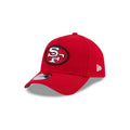 San Francisco 49ers New Era NFL 9FORTY 940 Adjustable A-Frame Cap Hat Read Crown/Visor Red/White/Black Retro Logo