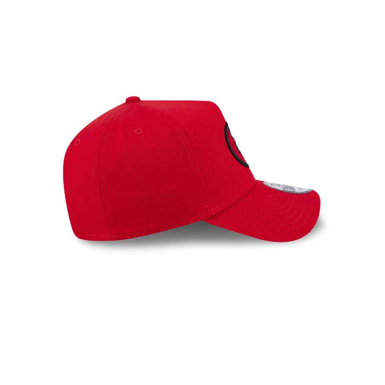 San Francisco 49ers New Era NFL 9FORTY 940 Adjustable A-Frame Cap Hat Read Crown/Visor Red/White/Black Retro Logo