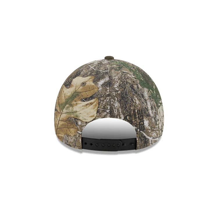 Las Vegas Raiders New Era 9FORTY 940 Adjustable A-Frame Cap Hat Real Tree Edge Camo Crown/Visor Tram Color Logo