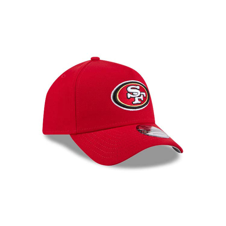 San Francisco 49ers New Era NFL 9FORTY 940 Adjustable A-Frame Cap Hat Red Crown/Visor Team Color Logo