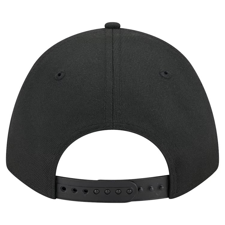 Los Angeles Chargers New Era NFL 9FORTY 940 Adjustable M-Crown A-Frame Cap Hat Black Crown/Visor Black Logo Gray UV