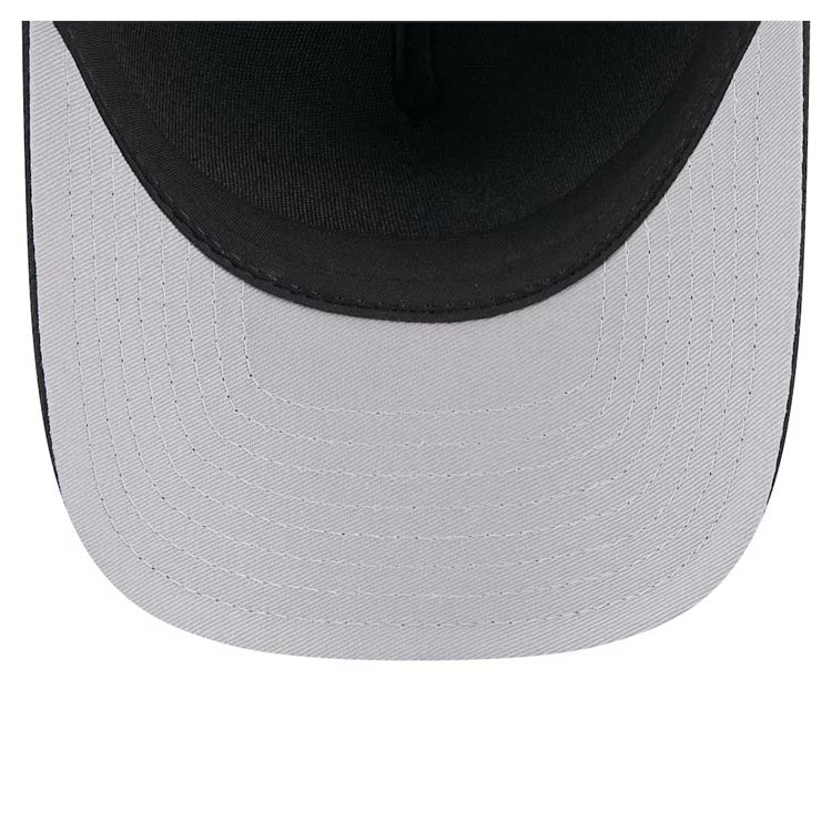 Los Angeles Chargers New Era NFL 9FORTY 940 Adjustable M-Crown A-Frame Cap Hat Black Crown/Visor Black Logo Gray UV