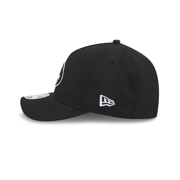 San Francisco 49ers New Era NFL 9FORTY 940 Adjustable A-Frame Cap Hat Black Crown/Visor White/Black Logo Gray UV