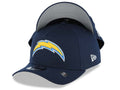 Los Angeles Chargers New Era NFL 9FORTY 940 Adjustable A-Frame Cap Hat Navy Blue Crown/Visor Team Color Logo Gray UV