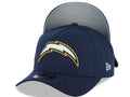 Los Angeles Chargers New Era NFL 9FORTY 940 Adjustable A-Frame Cap Hat Navy Blue Crown/Visor White/Navy Blue/Yellow Logo Gray UV