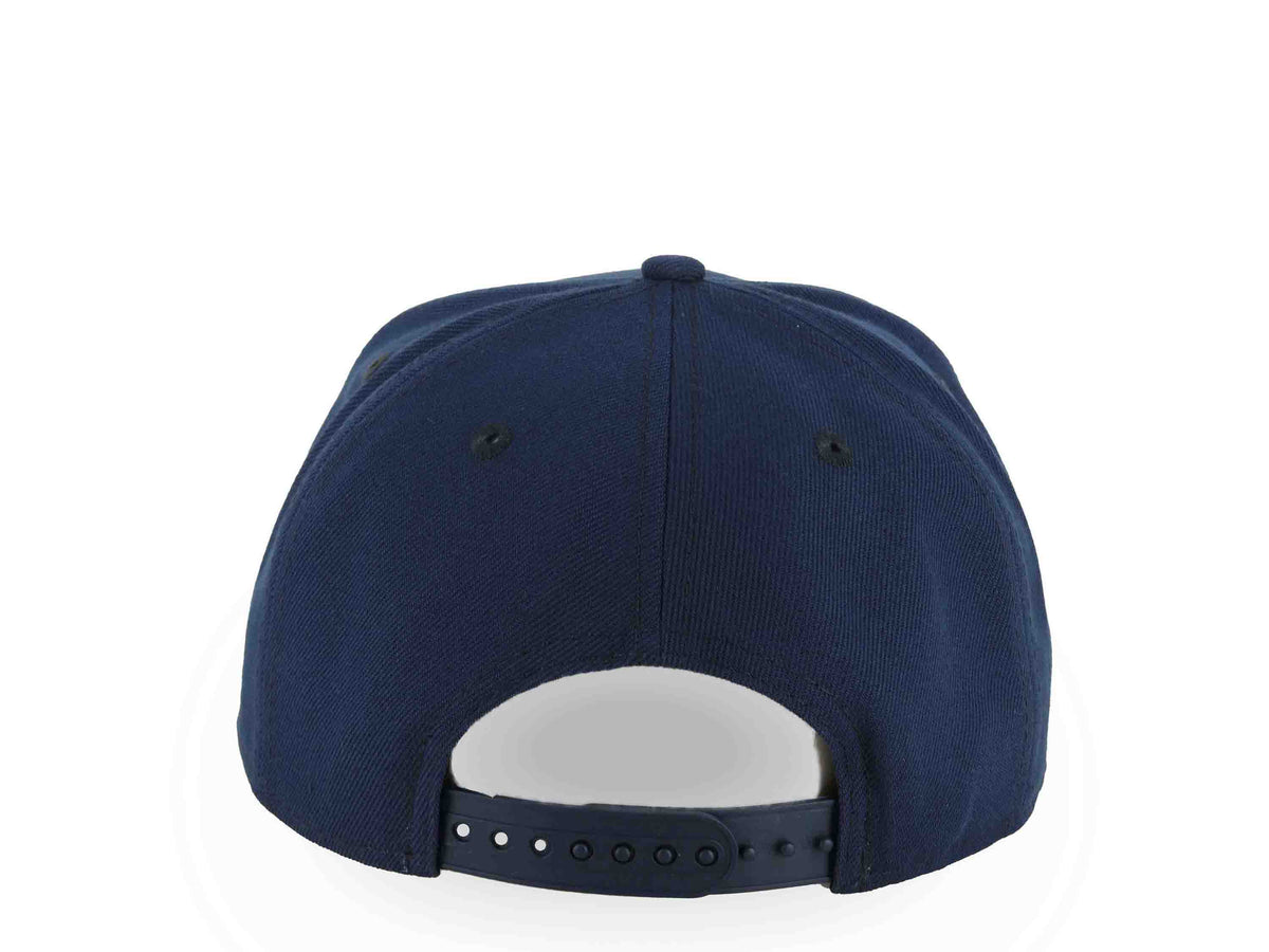 Los Angeles Chargers New Era NFL 9FORTY 940 Adjustable A-Frame Cap Hat Navy Blue Crown/Visor White/Navy Blue/Yellow Logo Gray UV