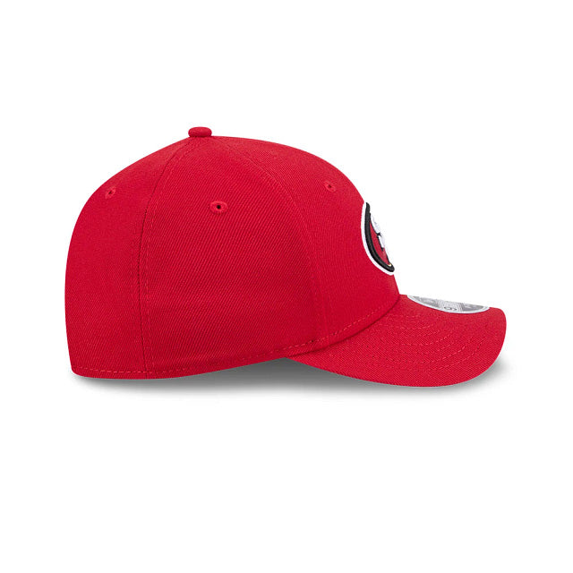 San Francisco 49ers New Era NFL 9FORTY 940 M-Crown Adjustable A-Frame Cap Hat Red Crown/Visor Team Color Logo Gray UV
