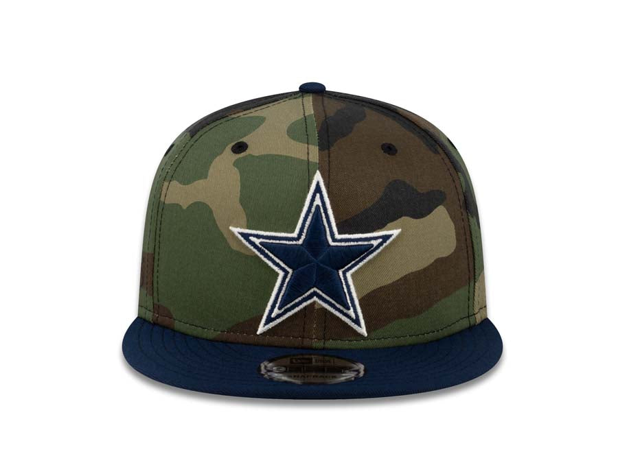 Dallas Cowboys New Era 9FIFTY 950 Snapback Cap Hat Camo Crown Navy Visor Team Color Logo