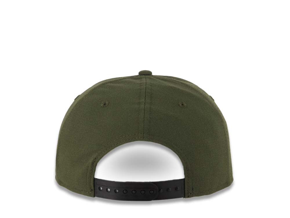 Raiders New Era NFL 9FIFTY 950 Snapback Cap Hat Olive Green Crown Camo Visor Black/Olive Green Logo