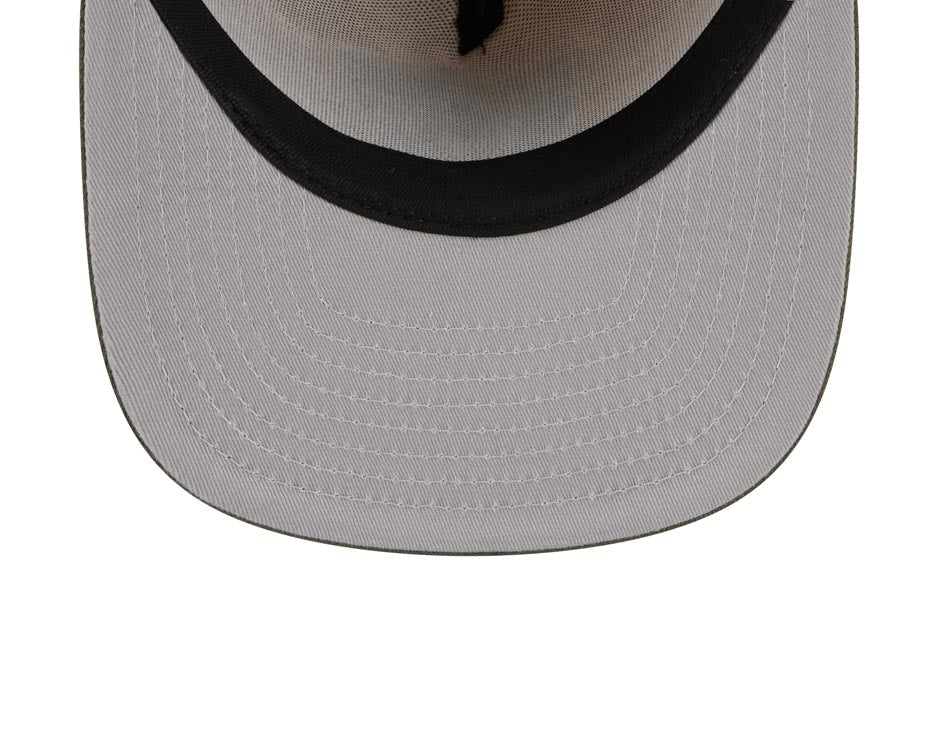 Las Vegas Raiders New Era NFL 59FIFTY 5950 Fitted A-Frame Cap Hat Khaki Crown Olive Green Visor Green/White Logo