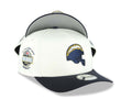 Los Angeles Chargers New Era NFL 9FORTY 940 Adjustable A-Frame Cap Hat Cream Crown Navy Blue Visor Navy/White/Yellow Logo 2006 All-Star Game Side Patch