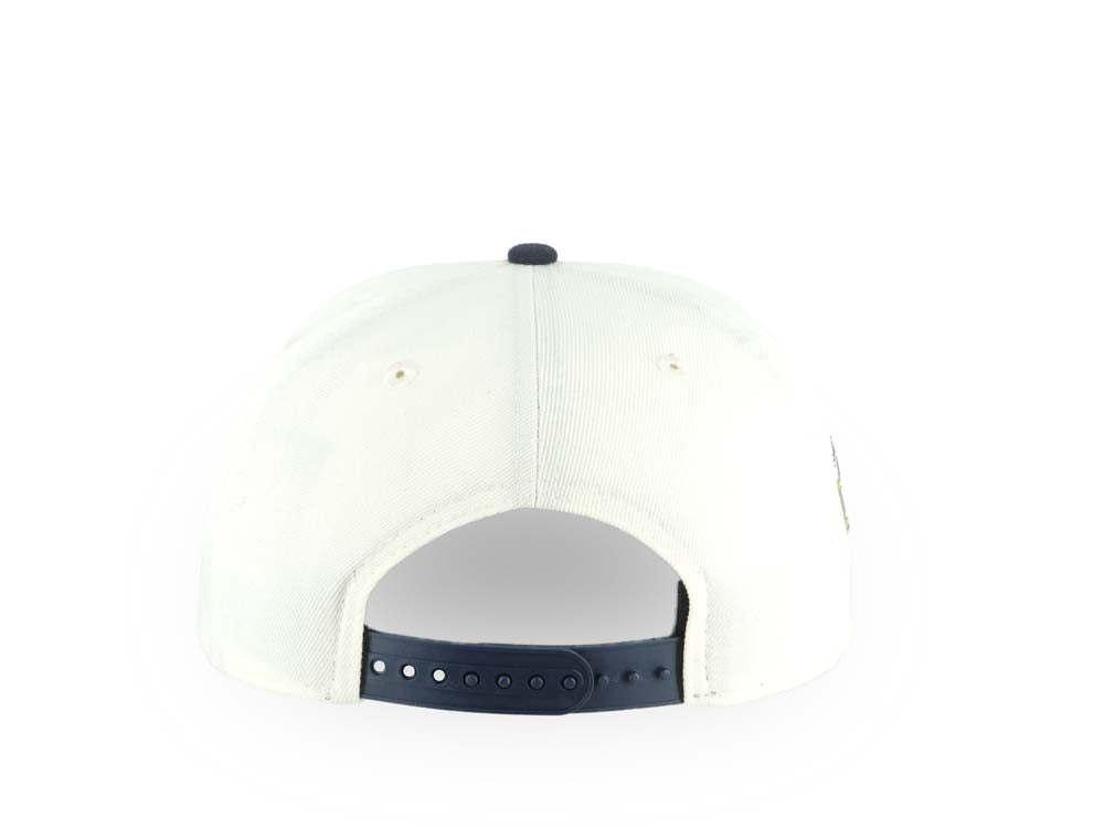 Los Angeles Chargers New Era NFL 9FORTY 940 Adjustable A-Frame Cap Hat Cream Crown Navy Blue Visor Navy/White/Yellow Logo 2006 All-Star Game Side Patch