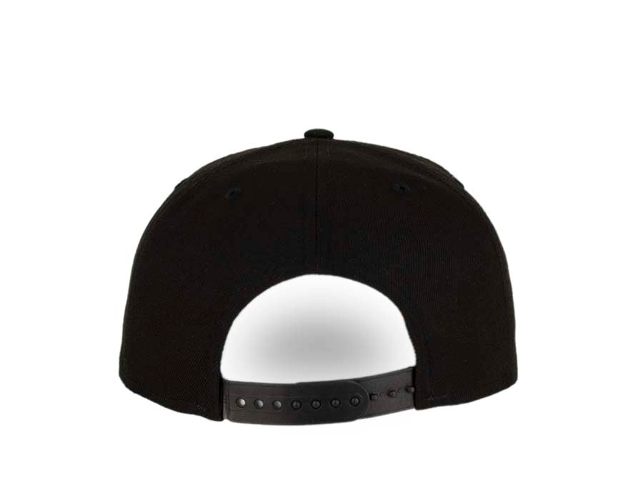 Los Angeles Lakers New Era NBA 9FIFTY 950 Snapback Cap Hat Black Crown/Visor Team Color Logo With Rose