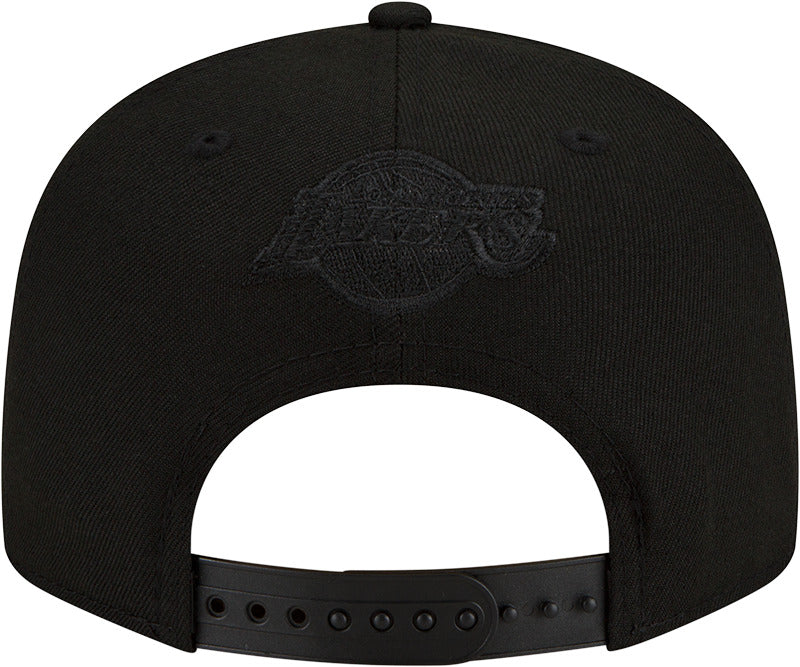 Los Angeles Lakers New Era NBA 9FIFTY 950 Snapback Cap Hat Black Crown/Visor White With Flames Logo Sky Blue UV (Team Fire)