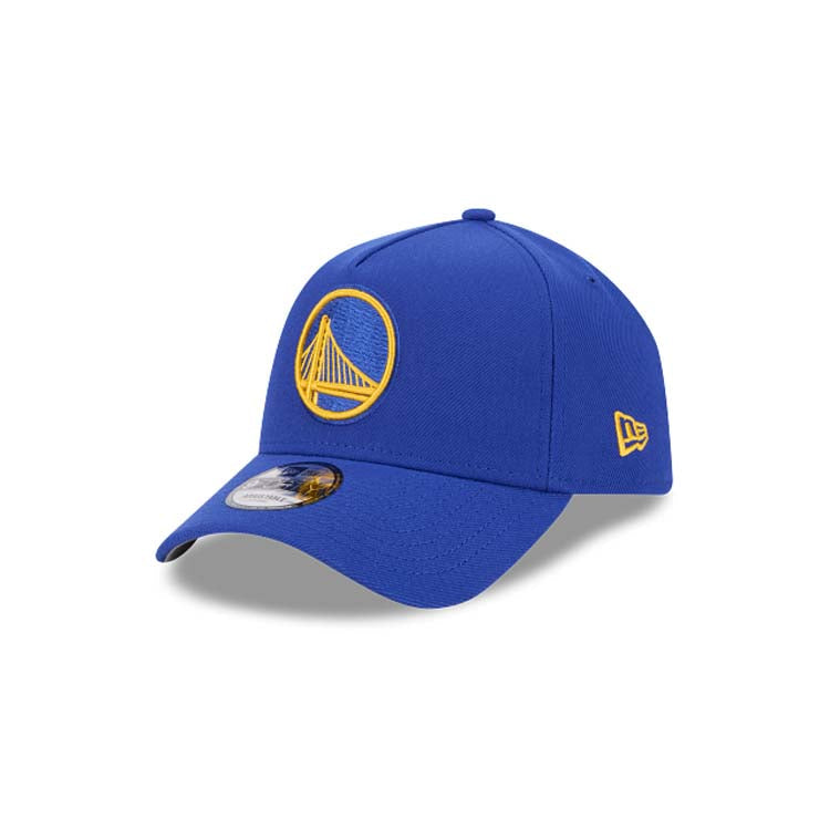 Golden State Warriors New Era NBA 9FORTY 940 Adjustable A-Frame Cap Hat Royal Blue Crown/Visor Team Color Logo