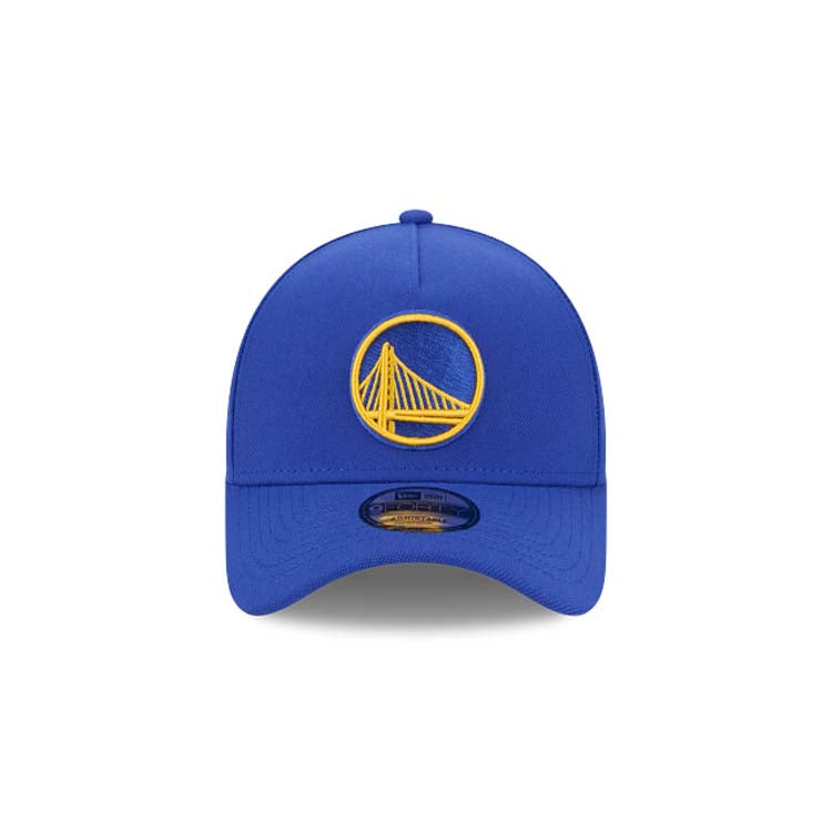 Golden State Warriors New Era NBA 9FORTY 940 Adjustable A-Frame Cap Hat Royal Blue Crown/Visor Team Color Logo