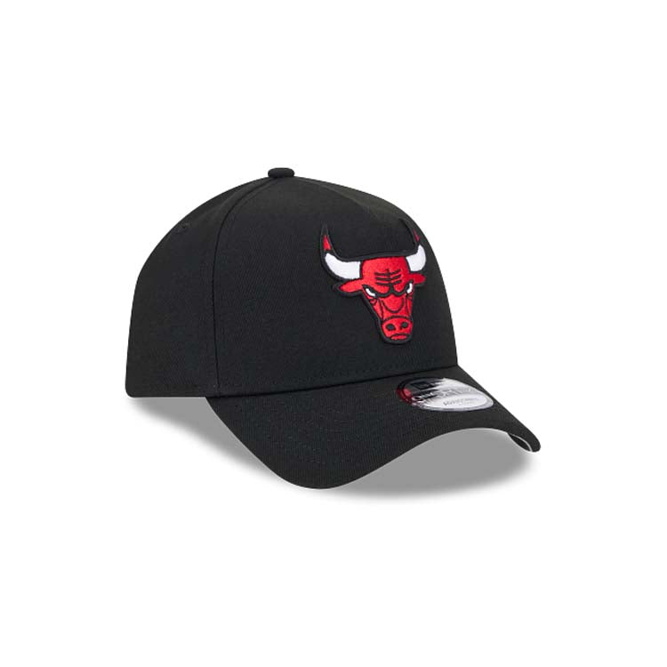 Chicago Bulls New Era NBA 9FORTY 940 Adjustable A-Frame Cap Hat Black Crown/Visor Team Color Logo