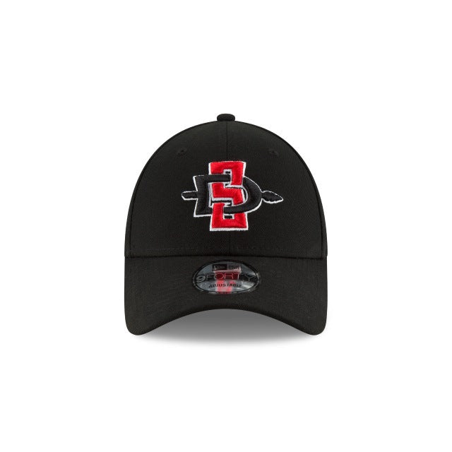 San Diego State Aztecs New Era College 9FORTY 940 Adjustable Cap Hat Black Crown/Visor Team Color Logo