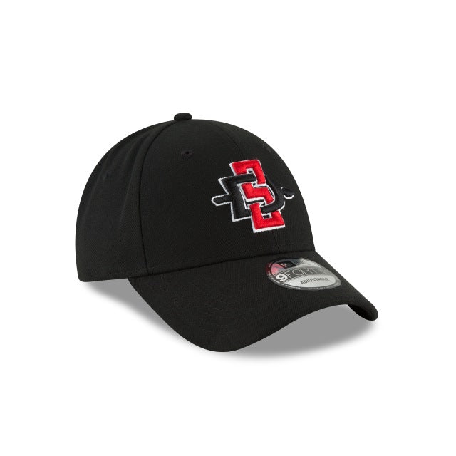 San Diego State Aztecs New Era College 9FORTY 940 Adjustable Cap Hat Black Crown/Visor Team Color Logo