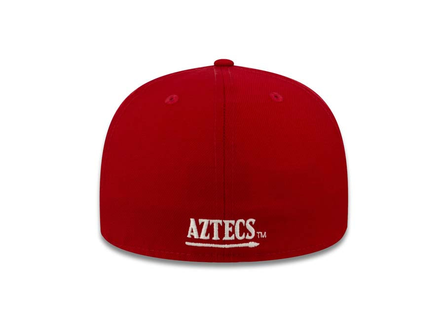San Diego State Aztecs New Era College 59FIFTY 5950 Fitted Cap Hat Red Crown/Visor Team Color Logo