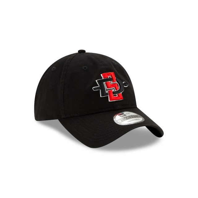 San Diego State Aztecs New Era College 9TWENTY 920 Adjustable Cap Hat Black Crown/Visor Team Color Logo