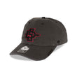 San Diego State Aztecs '47 Brand College Ice Clean Up Adjustable Cap Hat Dark Gray Crown/Visor Black/Red Logo