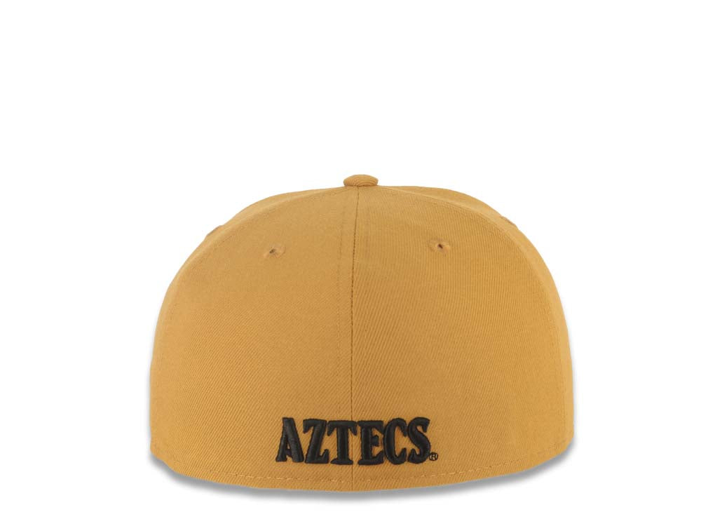 San Diego State Aztecs New Era NCAA 59FIFTY 5950 Fitted Cap Hat Tan Crown/Visor Team Color Logo Gray UV