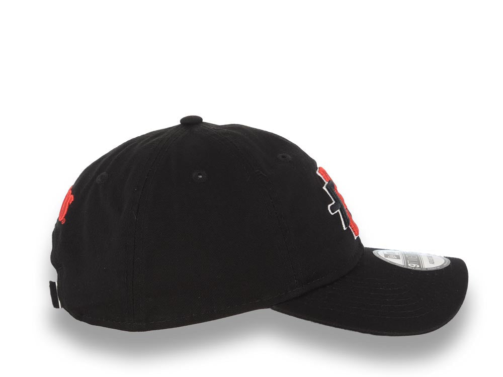 San Diego State Aztecs New Era NCAA 9TWENTY 920 Adjustable Cap Hat Black Crown/Visor Red/Black Logo