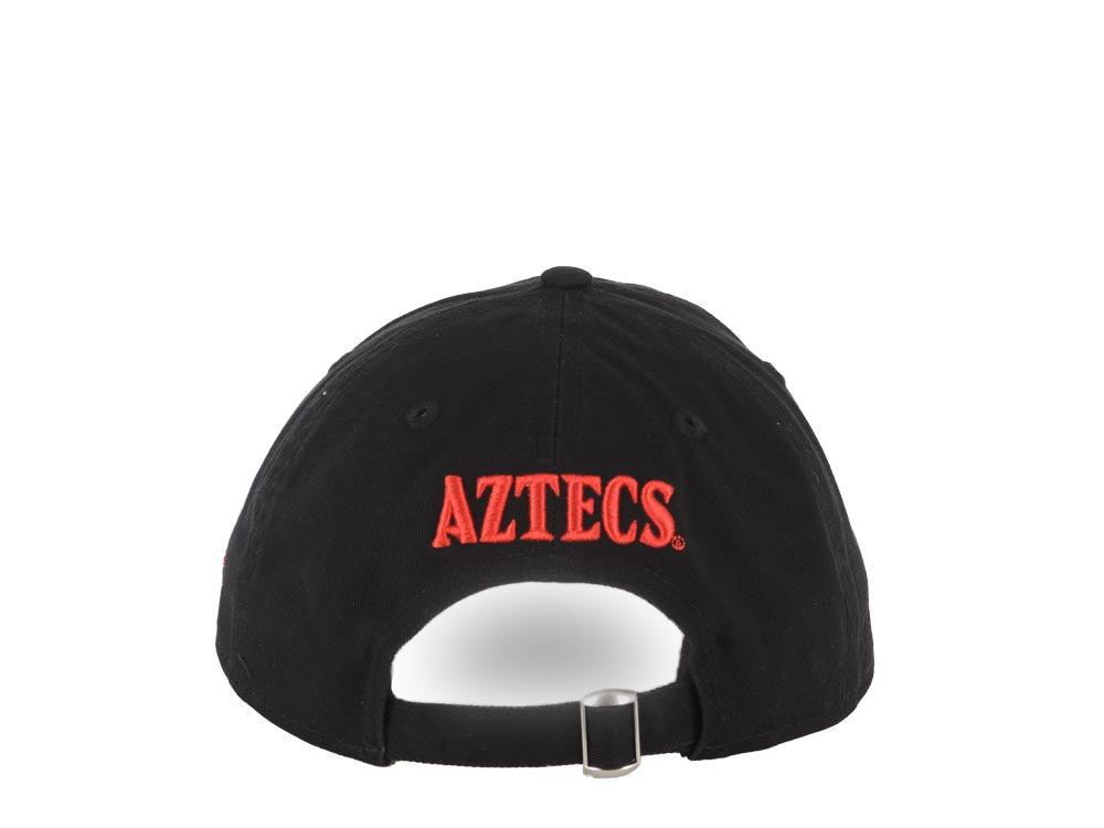 San Diego State Aztecs New Era NCAA 9TWENTY 920 Adjustable Cap Hat Black Crown/Visor Red/Black Logo