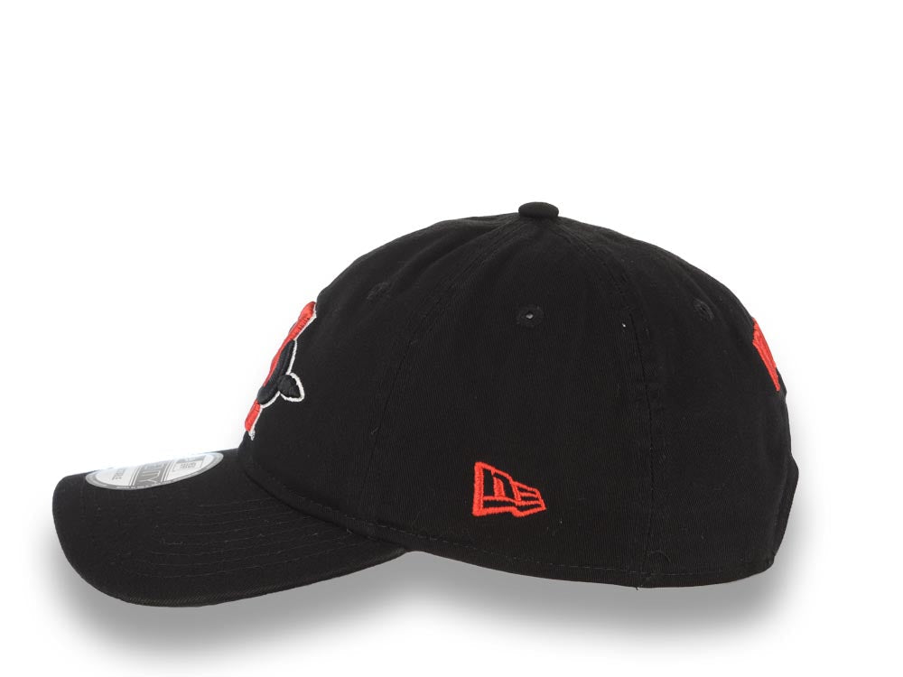 San Diego State Aztecs New Era NCAA 9TWENTY 920 Adjustable Cap Hat Black Crown/Visor Red/Black Logo