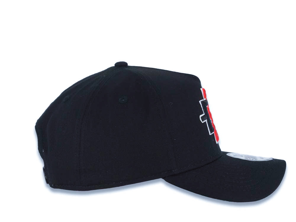 San Diego State Aztecs New Era NCAA 9FORTY 940 A-Frame Adjsutable Snapback Cap Hat Black Crown/Visor Team Color Logo Gray UV