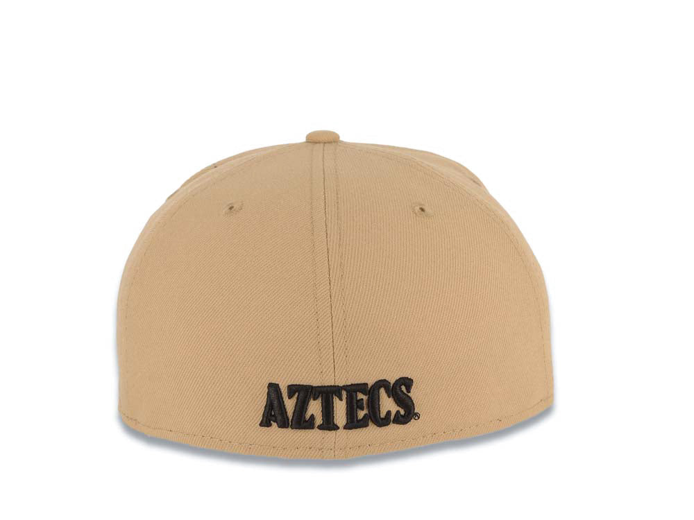 San Diego State Aztecs New Era NCAA 59FIFTY 5950 Fitted Cap Hat Khaki Crown/Visor Team Color Logo
