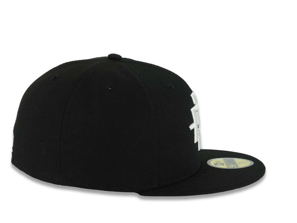 San Diego State Aztecs New Era NCAA 59FIFTY 5950 Fitted Cap Hat Black Crown/Visor White Logo Gray UV