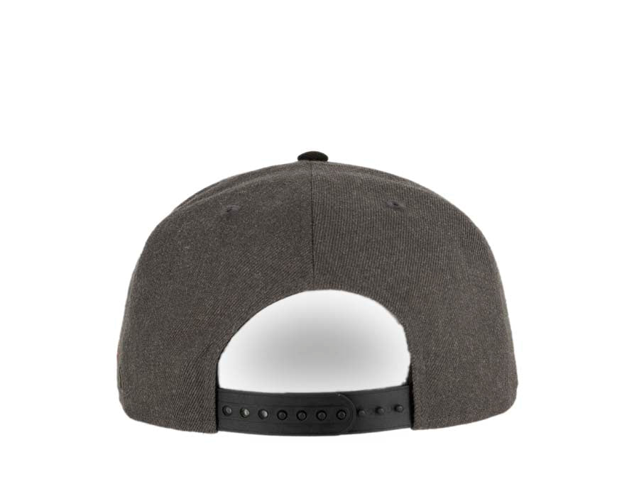 San Diego State Aztecs New Era College 9FIFTY 950 Snapback Cap Hat Heather Dark Gray Crown Black Visor Team Color Logo