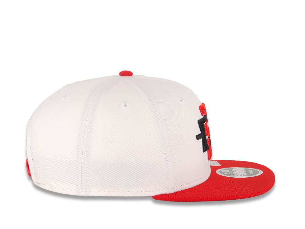 San Diego State Aztecs New Era NCAA 9FIFTY 950 Original Fit Snapback Cap Hat White Crown Red Visor Team Color Logo