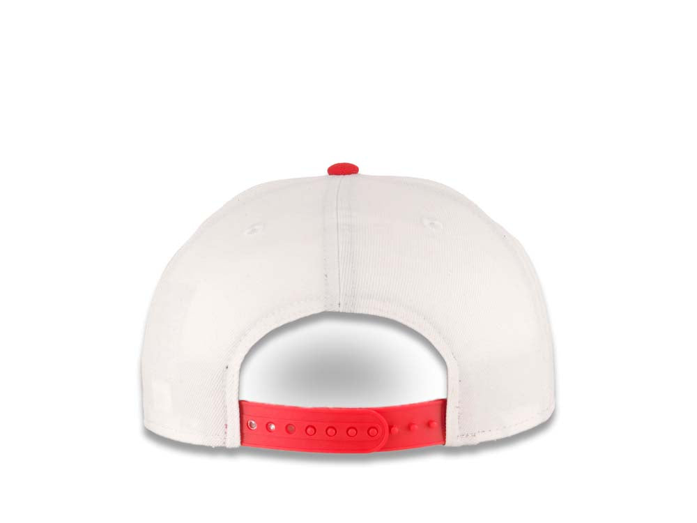 San Diego State Aztecs New Era NCAA 9FIFTY 950 Original Fit Snapback Cap Hat White Crown Red Visor Team Color Logo