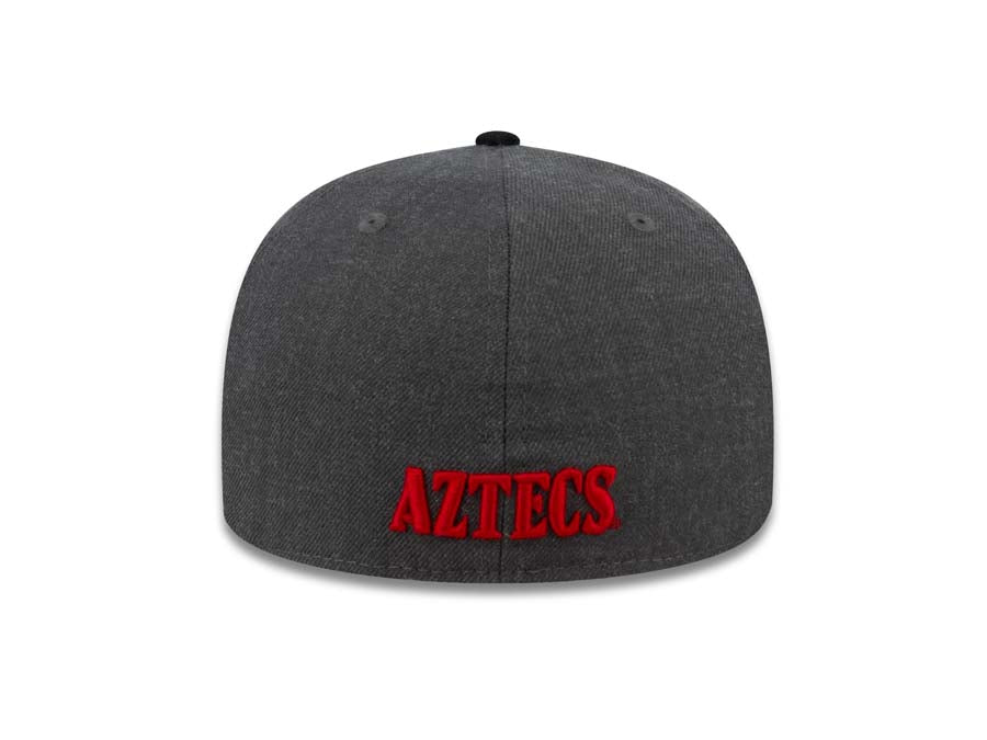 San Diego State Aztecs New Era College 59FIFTY 5950 Fitted Cap Hat Dark Gray Crown Black Visor Team Color Logo