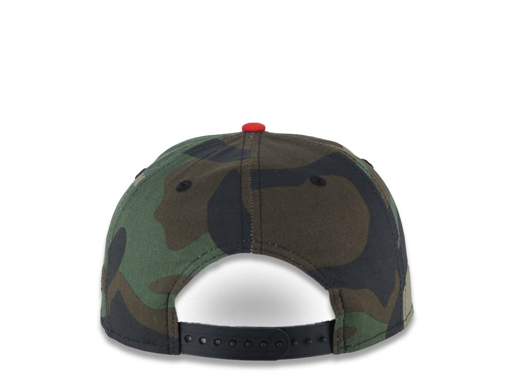 San Diego State Aztecs New Era NCAA 9FIFTY 950 Snapback Cap Hat Camo Crown Red Visor Team Logo