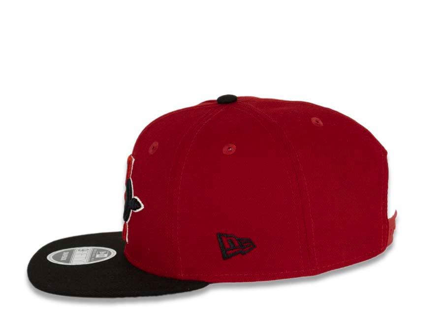San Diego State Aztecs New Era College 9FIFTY 950 Original Fit Snapback Cap Hat Red Crown Black Visor Team Color Logo