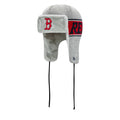 Boston Red Sox New Era MLB Trapper Knit Beanie Gray/Red/Navy Team Color Logo